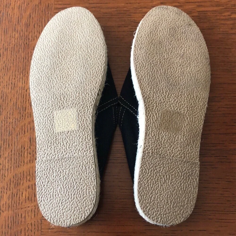 Urban Outfitters Classic Stitch Espadrille Shoe Black